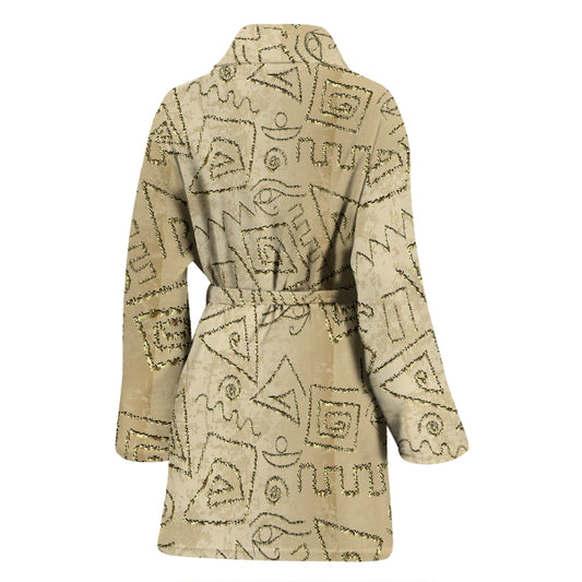 Ancient Greek Print Design LKS3013 Women Bathrobe