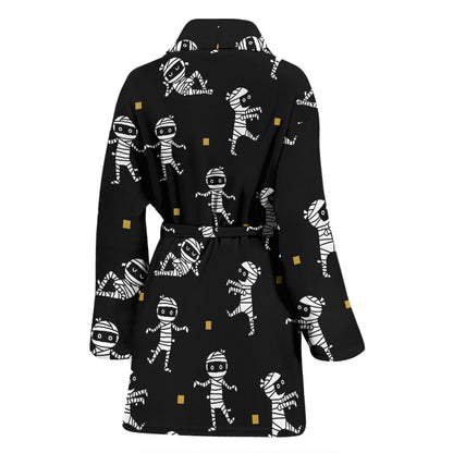 Mummy Cute Print Design LKS301 Women Bathrobe