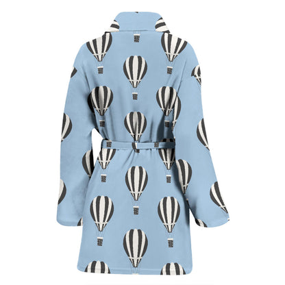Ballon Pattern Print Design 05 Women Bathrobe
