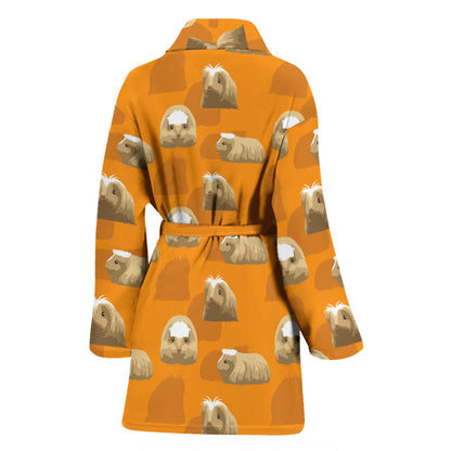 Guinea Pig Print Design LKS403 Women Bathrobe