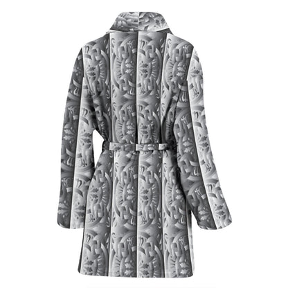 Celtic Pattern Print Design 03 Women Bathrobe