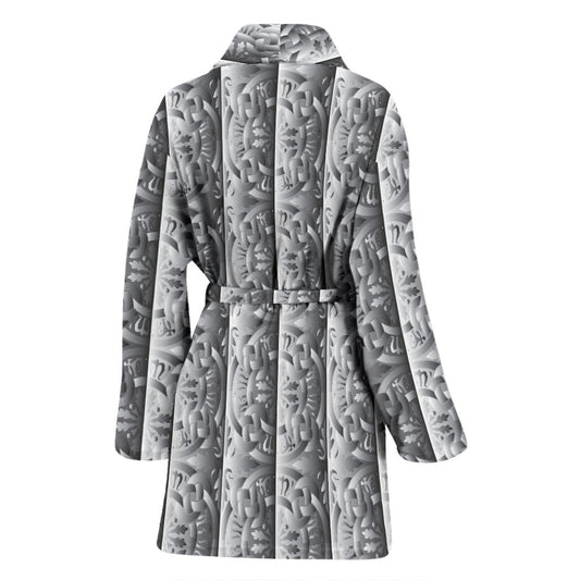 Celtic Pattern Print Design 03 Women Bathrobe