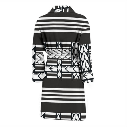 Samoan Tattoo Print Design LKS304 Men Bathrobe