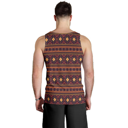 Southwest Ethnic Design Themed Print Men Tank Top