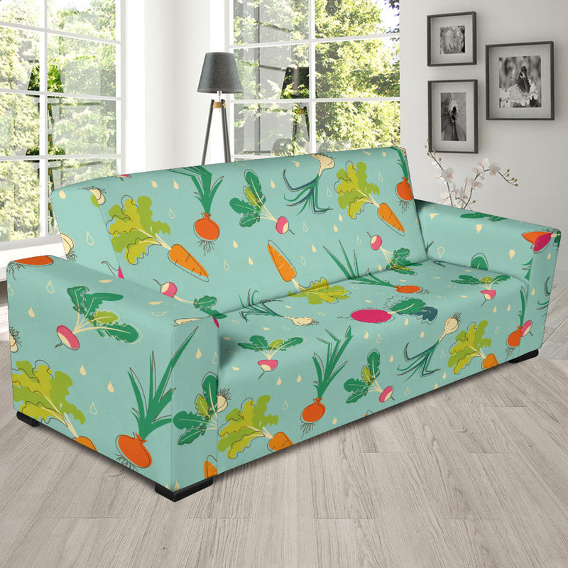 Radish Pattern Print Design A01 Sofa Slipcover