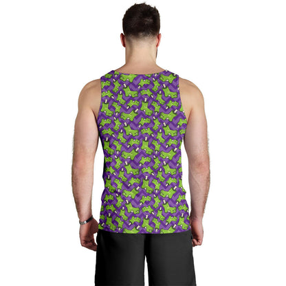 Zombie Foot Design Pattern Print Men Tank Top