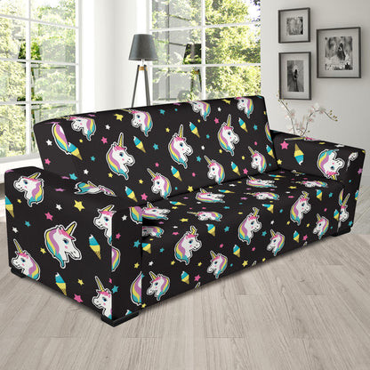 Unicorn Print Design LKS302 Sofa Slipcover