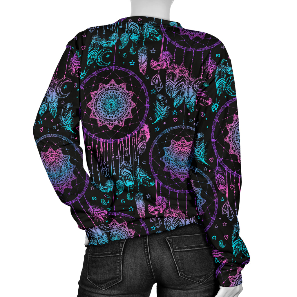 Dream catcher boho mandala Women Long Sleeve Sweatshirt
