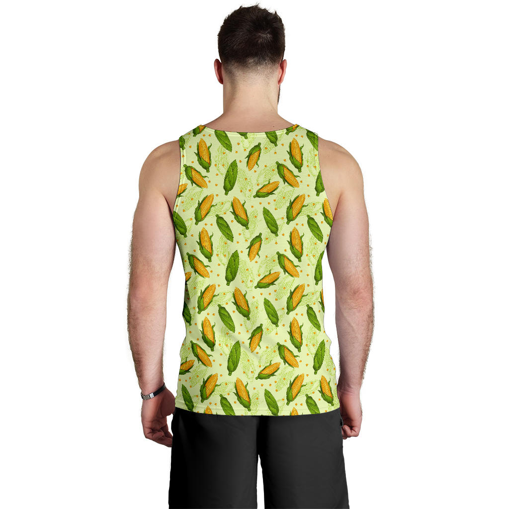 Agricultural Fresh Corn cob Print Pattern Men Tank Top