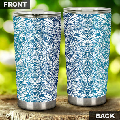 Angel Wings Boho Design Themed Print Tumbler