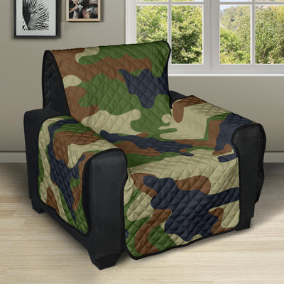 Army Camouflage Pattern Print Design 01 Recliner Cover Protector