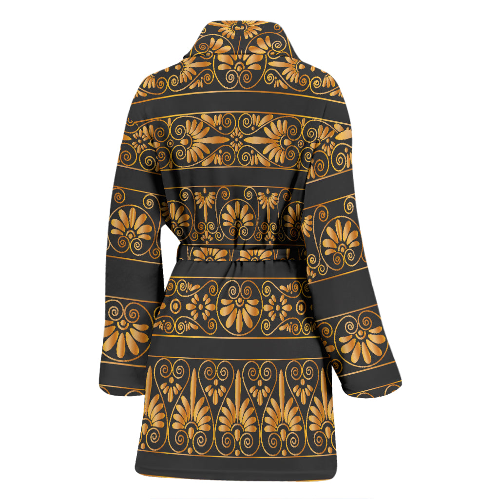 Ancient Greek Print Design LKS303 Women Bathrobe