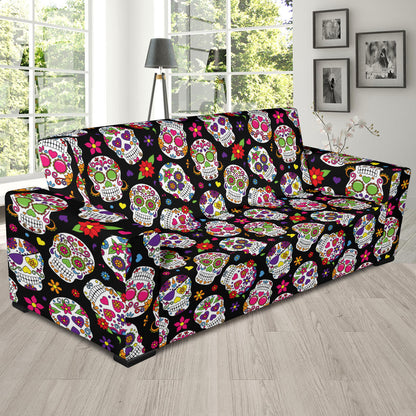 Sugar Skull Print Design LKS302 Sofa Slipcover