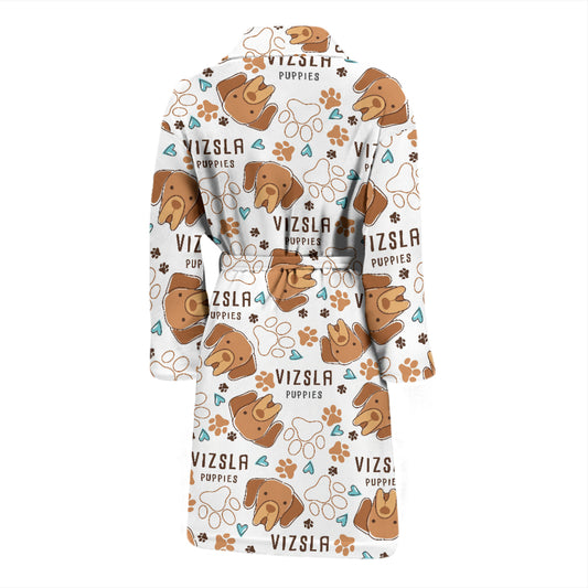 Vizslas Print Design LKS301 Men Bathrobe