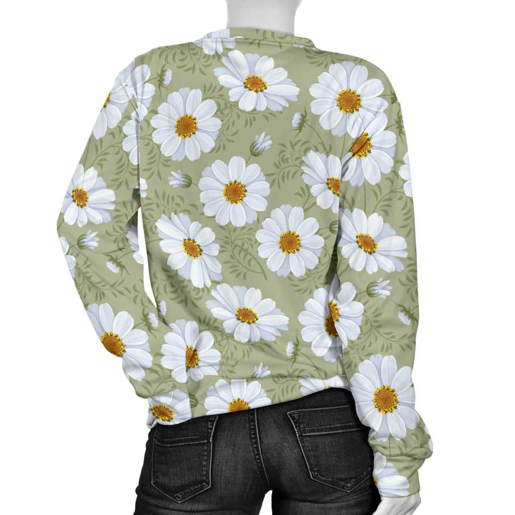 Daisy Yellow Print Pattern/womenlongsleeve.jpg Women Long Sleeve Sweatshirt