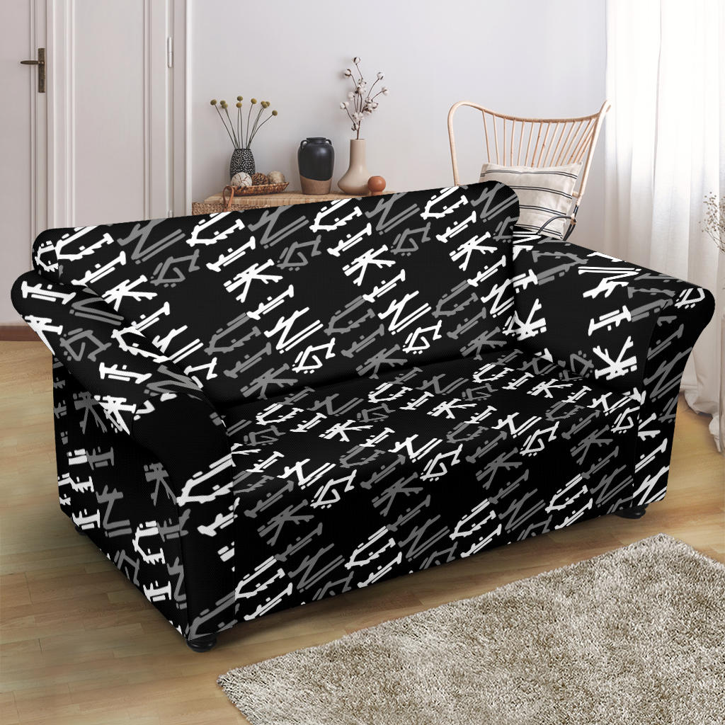 Vikings Print Design LKS306 Loveseat Couch Slipcover