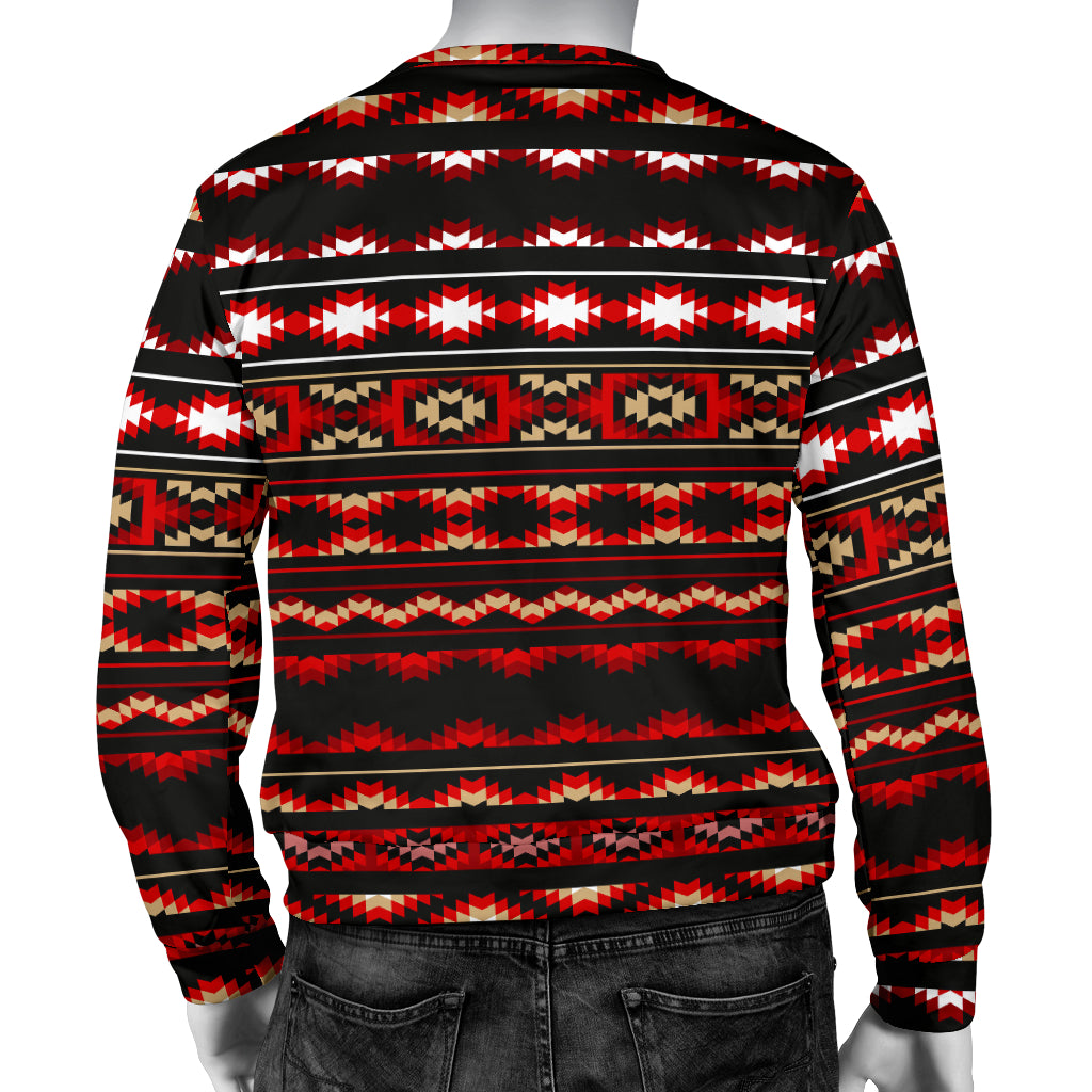 Southwestern Themed Men Long Sleeve Sweatshirt