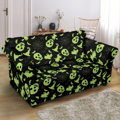Witch Halloween Print Design LKS306 Loveseat Couch Slipcover