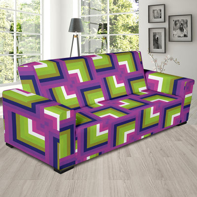 Optical illusion Pattern Print Design A05 Sofa Slipcover