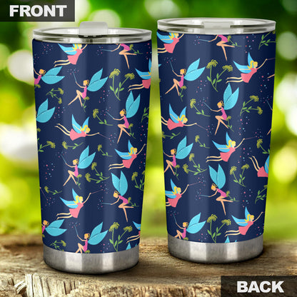 Fairy with flower Print Pattern Tumbler
