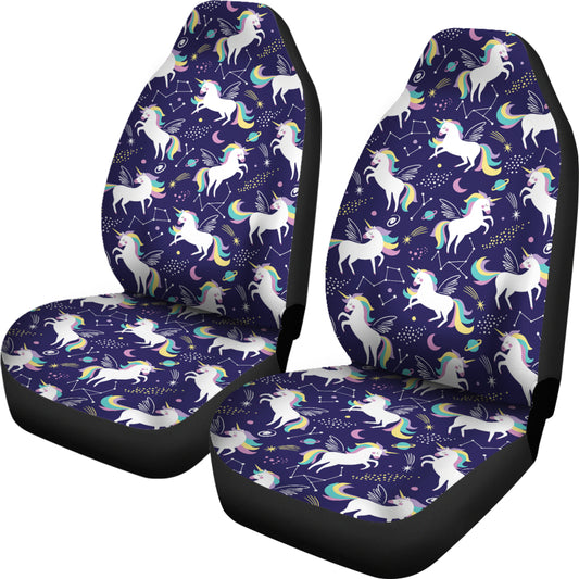 Unicorn Print Design LKS305 Car Seat Covers