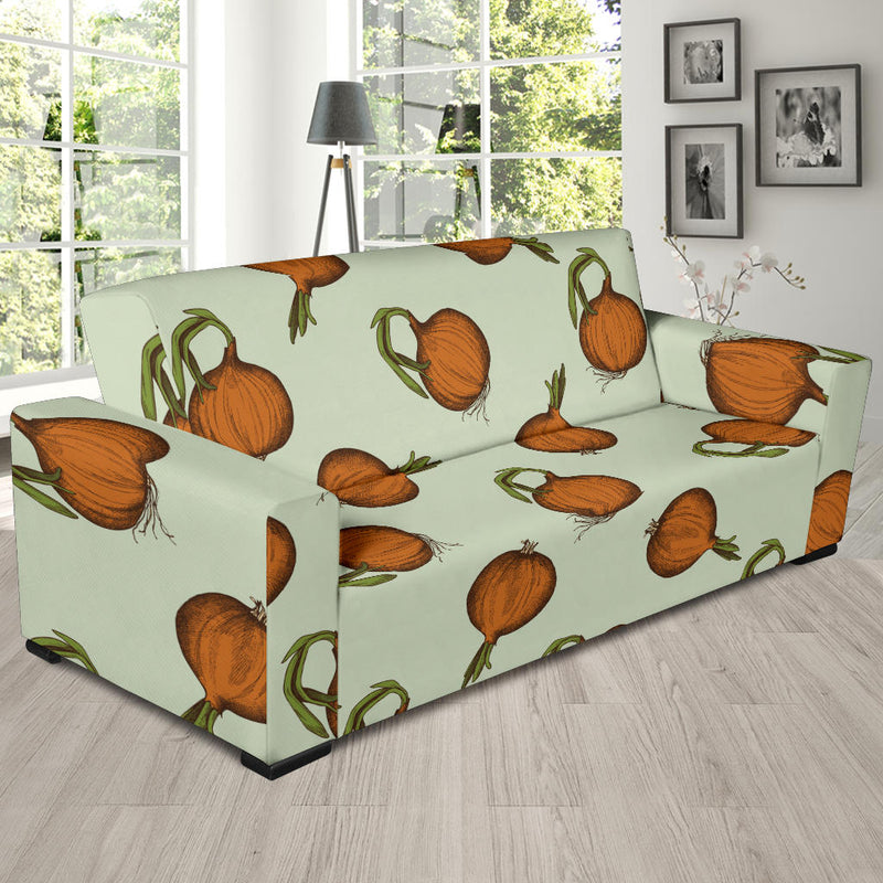 Onion Pattern Print Design A05 Sofa Slipcover