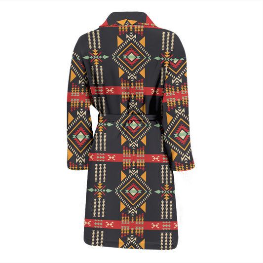 Southwest Pattern Print Design LKS303 Men Bathrobe