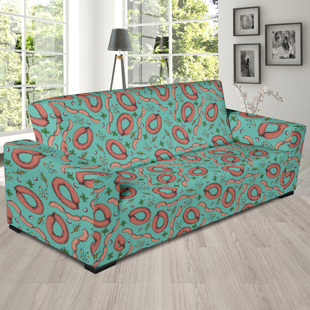 Sausage Print Design LKS303 Sofa Slipcover