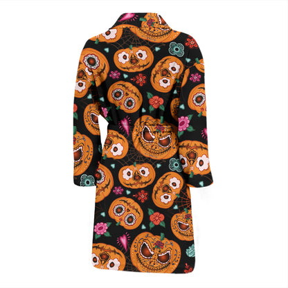 Halloween Print Design LKS402 Men Bathrobe