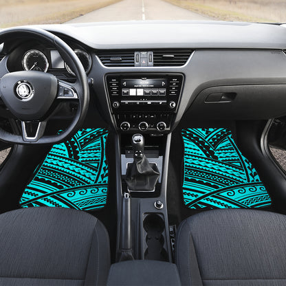 Polynesian Tribal Car Floor Mats Front Back