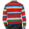 Serape Print Men Long Sleeve Sweatshirt