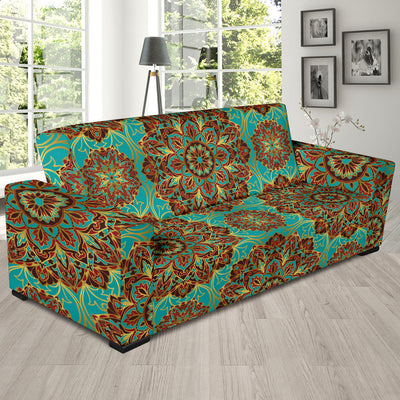 Medallion Pattern Print Design 02 Sofa Slipcover