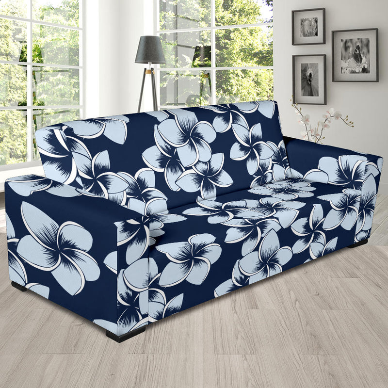 Plumeria Pattern Print Design A02 Sofa Slipcover