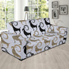 Goat Pattern Print Design 03 Sofa Slipcover