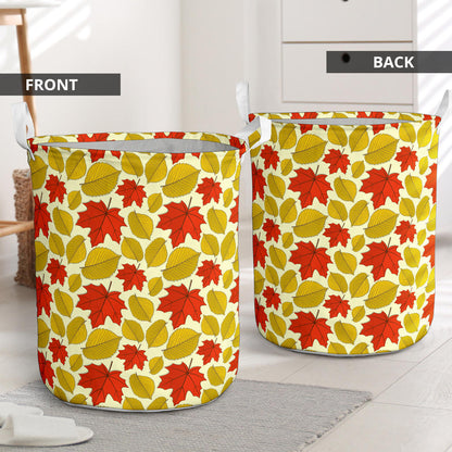 Elm Maple Leave Print Pattern Laundry Basket