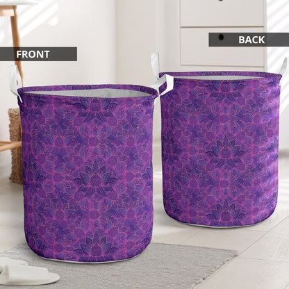 Bohemian Lotus Mandala Style Laundry Basket