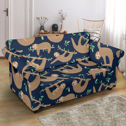 Sloth Print Design LKS307 Loveseat Couch Slipcover
