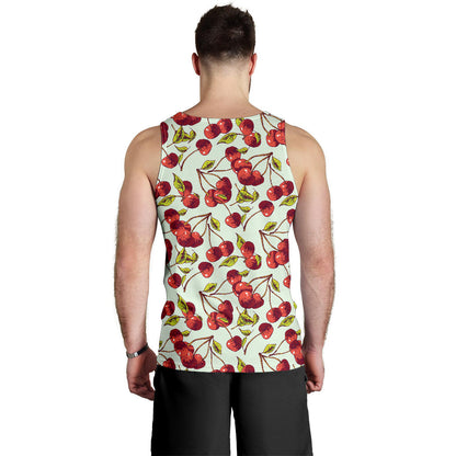 Cherry Hand Draw Men Tank Top