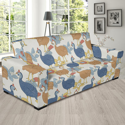 Guinea Fowl Pattern Print Design 01 Sofa Slipcover