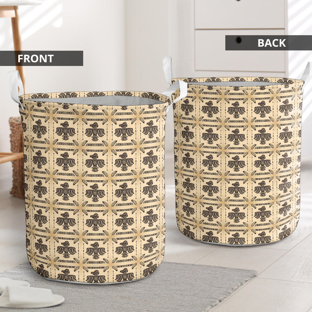 Native American Themed Design Print Laundry Basket