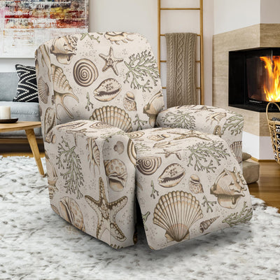 Seashell Print Design LKS304 Recliner Slipcover