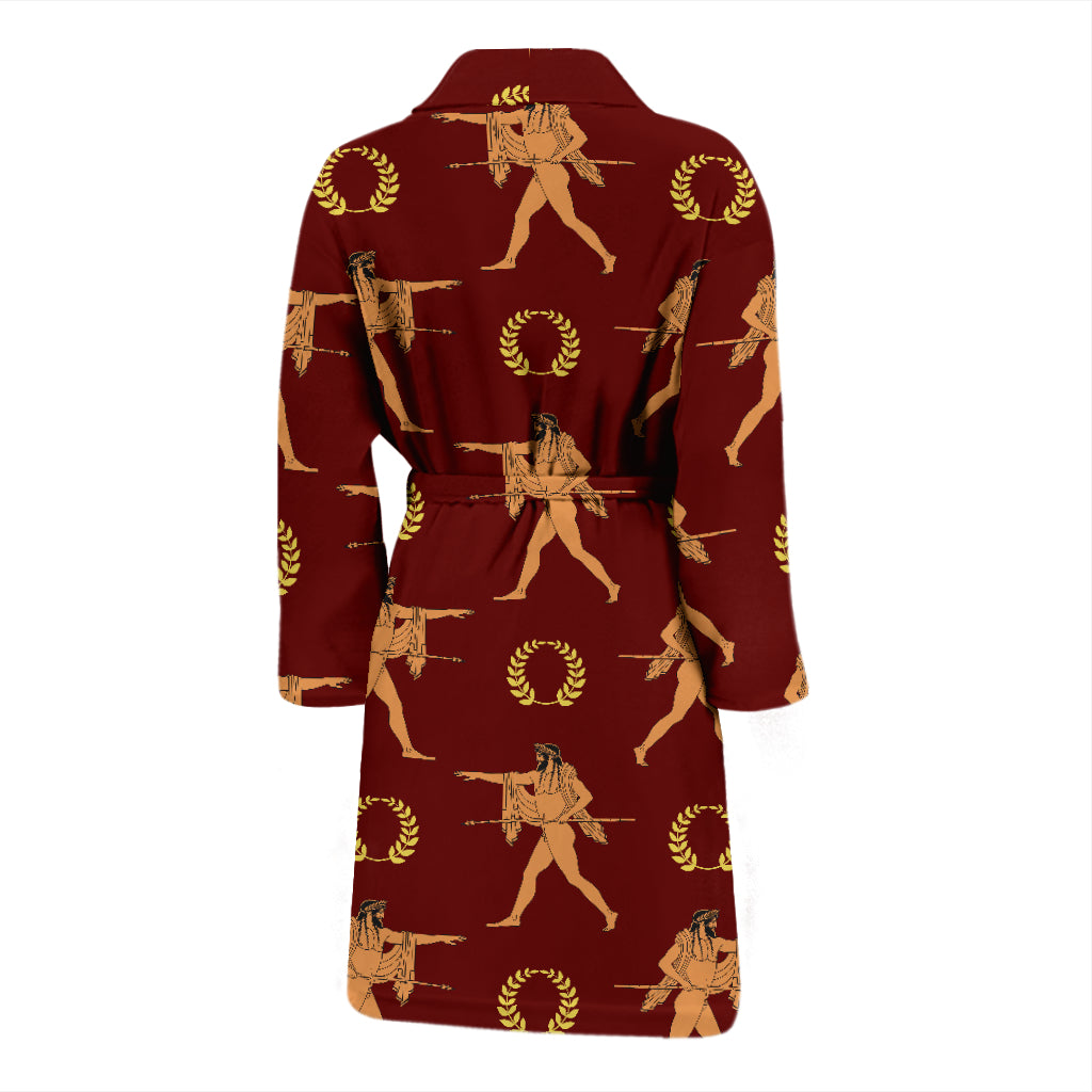 Ancient Greek Print Design LKS307 Men Bathrobe