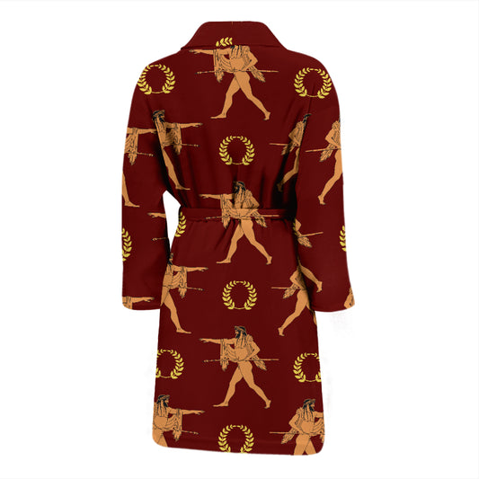 Ancient Greek Print Design LKS307 Men Bathrobe