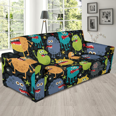 Monster Pattern Print Design 01 Sofa Slipcover