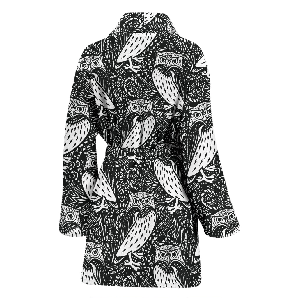 Tribal Pattern Print Design LKS308 Women Bathrobe