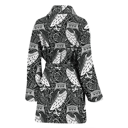 Tribal Pattern Print Design LKS308 Women Bathrobe