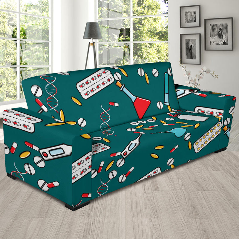 Nurse Pattern Print Design A05 Sofa Slipcover