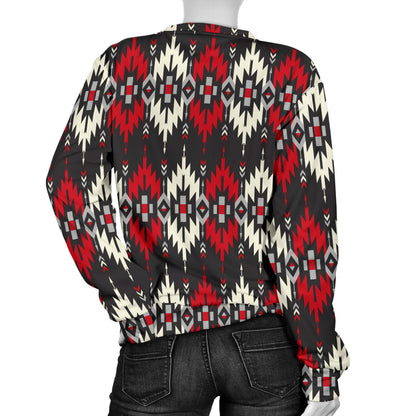 Southwestern Pattern Women Long Sleeve Sweatshirt