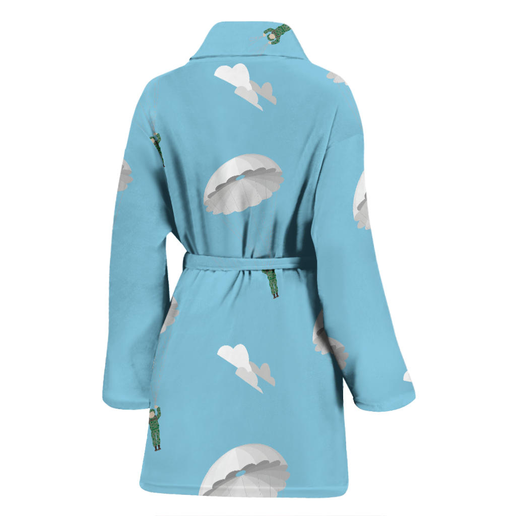 Paratrooper Pattern Print Design A02 Women Bathrobe