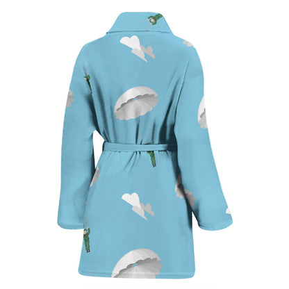 Paratrooper Pattern Print Design A02 Women Bathrobe